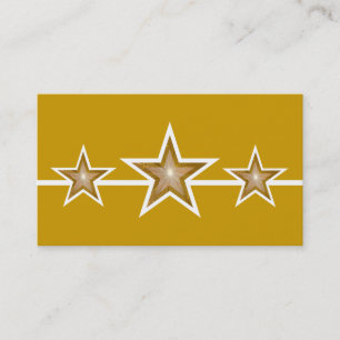 Gold Star 3 étoiles or carte de visite