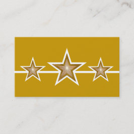 Gold Star 3-Sterne-Visitenkarte Visitenkarte