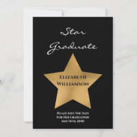 Gold Star Abschluss Save the Date