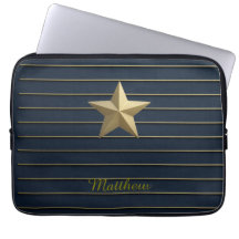 Gold Star auf Navy Blue