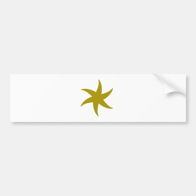 Gold Star Autoaufkleber (Vorne)