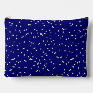 Gold Star Design auf blau Zubehörtasche