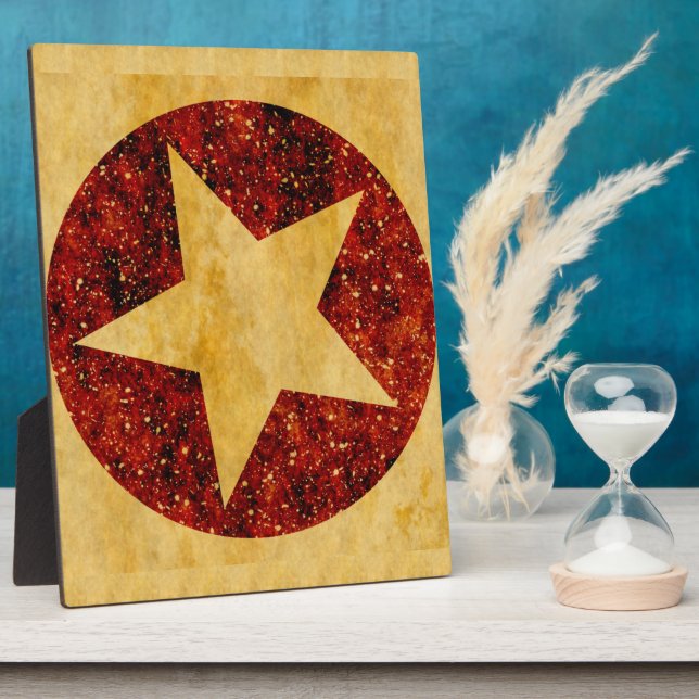 Gold Star Fotoplatte (Seite)