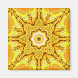 Gold Star Fraktal Magnet