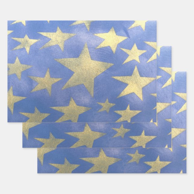 Gold Star Geschenkpapier Set (Set)
