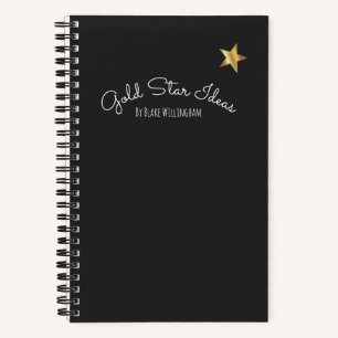 Gold Star Ideen Personalisiertes Skizzenbuch Notiz Notizbuch