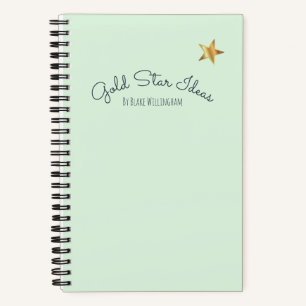 Gold Star Ideen Personalisiertes Skizzenbuch Notiz Notizbuch