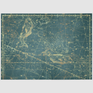 Gold Star Karten-Serie Design 1 Seidenpapier