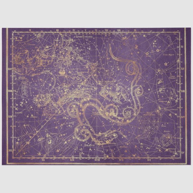 Gold Star Karten-Serie Design 3 Seidenpapier (Vorderseite)
