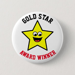 Gold-Star-Lohn Button