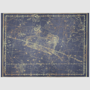 Gold Star Map Series Design 14 Seidenpapier