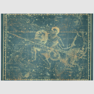 Gold Star Map Series Design 20 Seidenpapier