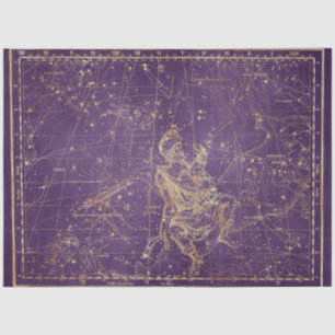 Gold Star Map Series Design 25 Seidenpapier