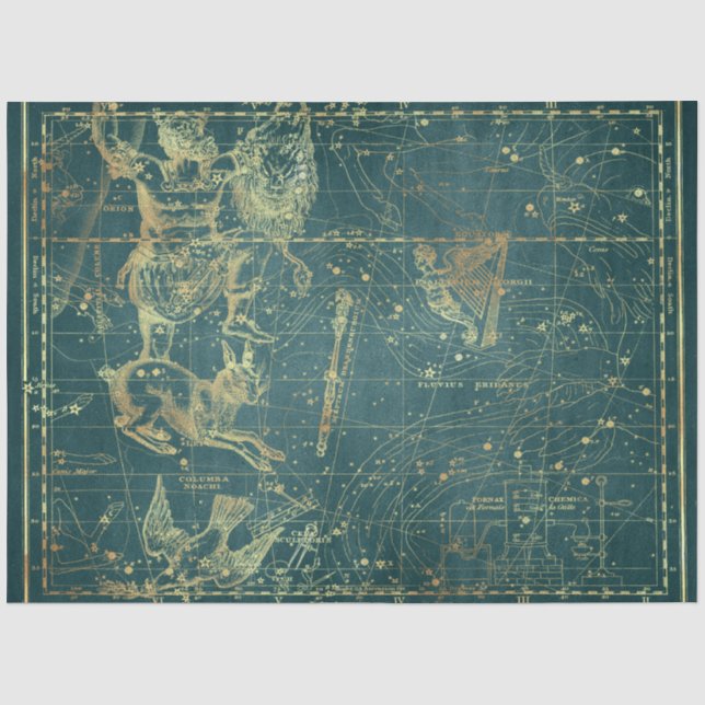 Gold Star Map Series Design 26 Seidenpapier (Vorderseite)