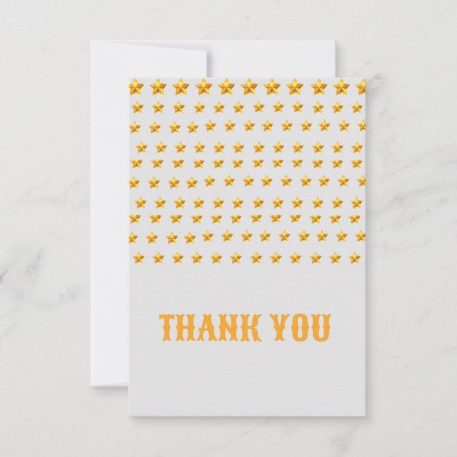 Gold star merci cartes plates (Devant)