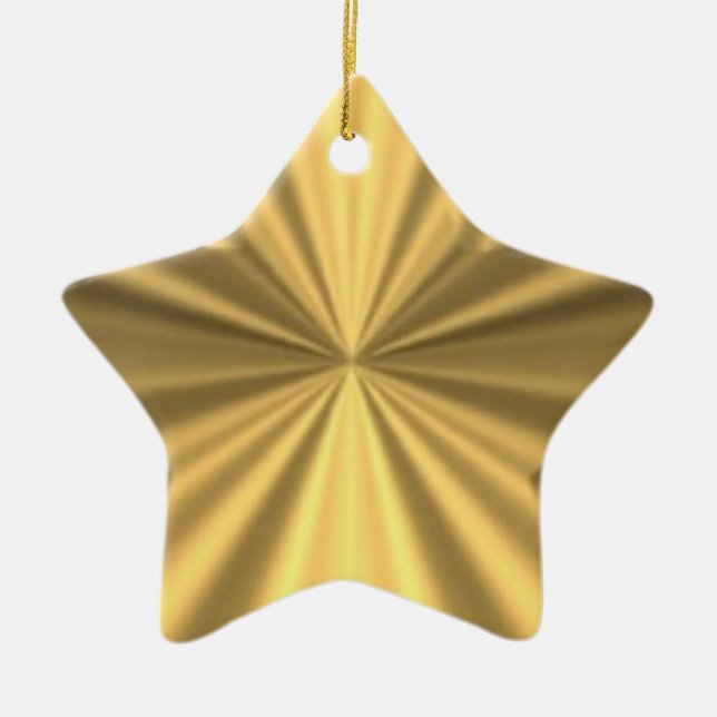Gold Star-Ornament Keramikornament (Vorne)
