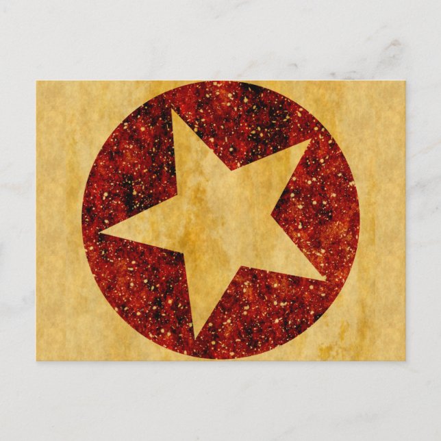 Gold Star Postkarte (Vorderseite)