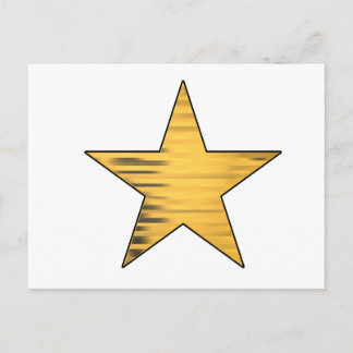 Gold Star Postkarte