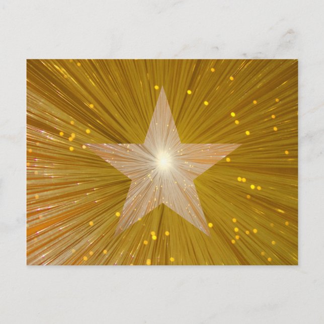 Gold-Star-Postkarte Postkarte (Vorderseite)