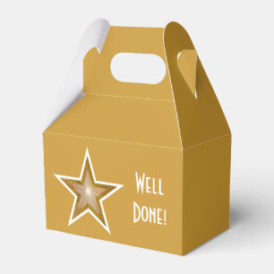 Gold Star Print Gut Geschenkte Goldgummi Box Geschenkschachtel