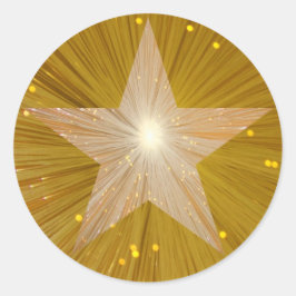 Gold Star Rundaufkleber Runder Aufkleber