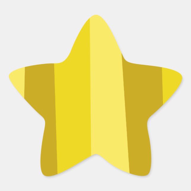 Gold Star Stern-Aufkleber (Vorderseite)