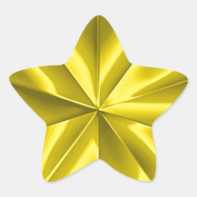 Gold Star Stern-Aufkleber (Vorderseite)