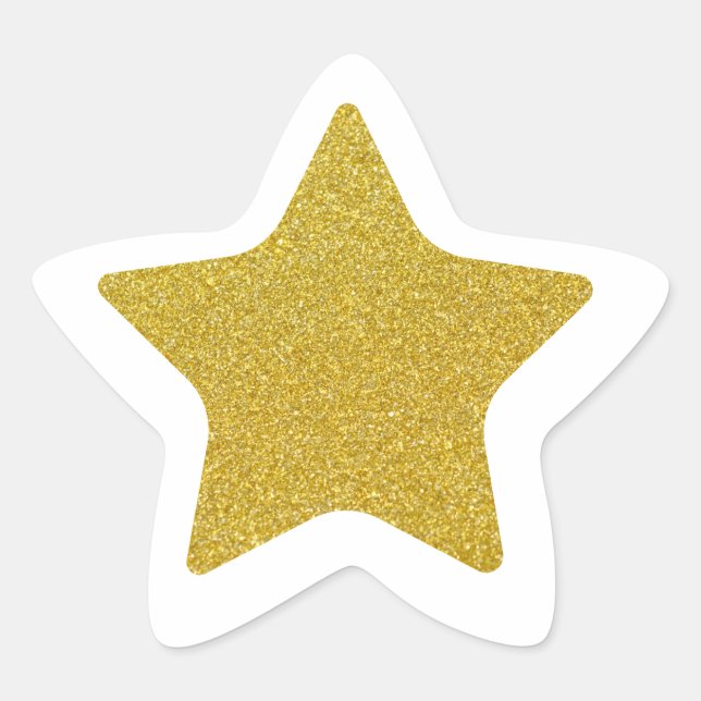 Gold Star Stern-Aufkleber (Vorderseite)
