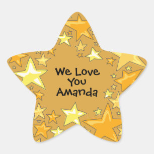 Gold-Star-Sticker Stern-Aufkleber