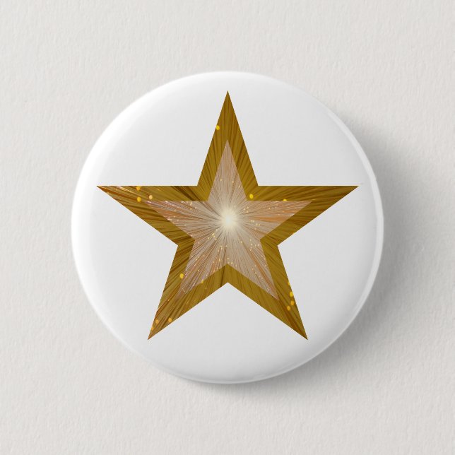 "Gold"-Star-Taste weiß Button (Vorderseite)