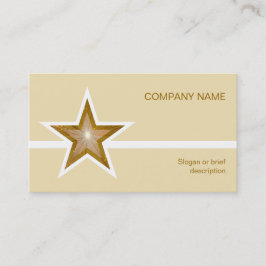 Gold Star-Visitenkarte Visitenkarte