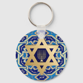Gold Star von David Jewish Holidays Geschenk Schlüsselanhänger