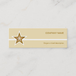 Gold Star weiße Visitenkartenleuchte Mini Visitenkarte