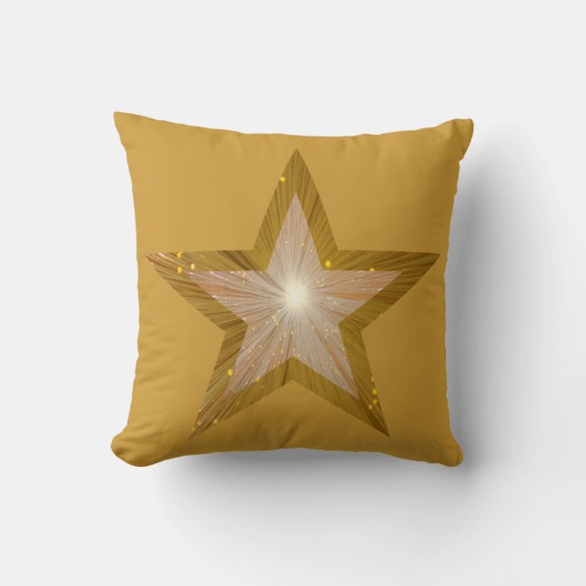 "Gold"-Star-Werfer-Kissengold Kissen (Vorderseite)
