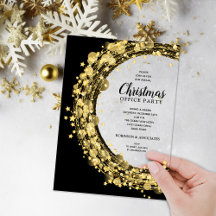 Gold Star Wreath Christmas Party