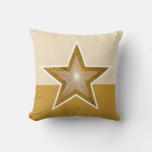 "Gold"-Star-Wurfkissenviertel