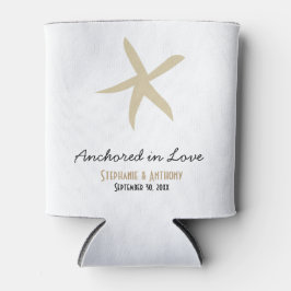 Gold Starfish Nautical Beach Hochzeit Liebe Dosenkühler
