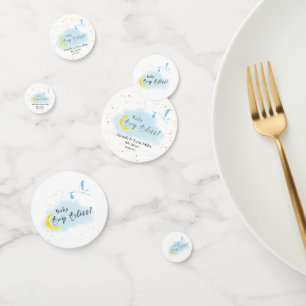 Gold Starlit Baby Boy Bliss Stork Sonderlieferung Konfetti