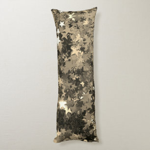 Gold Stars Body Pillow (mit oder ohne Namen) Seitenschläferkissen