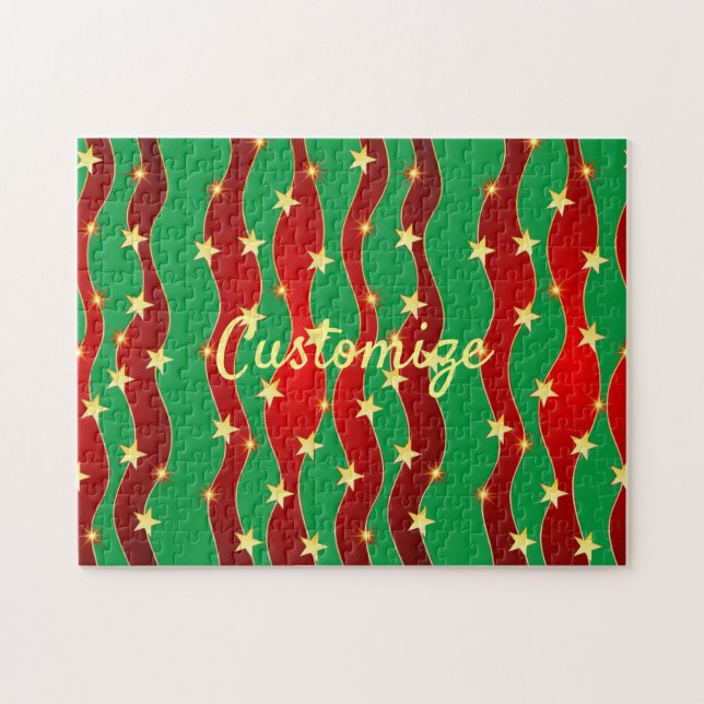 Gold Stars Christmas Sky Thunder_Cove (Horizontal)