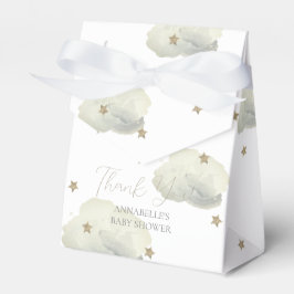 Gold Stars & Clouds Kinderdusche Geschenkschachtel
