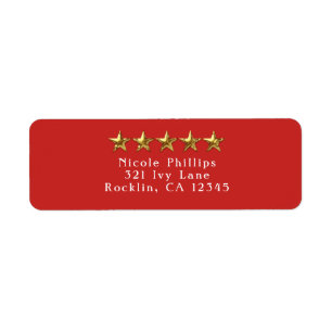 Gold Stars Elegant Glam Einladung für jede Farbges