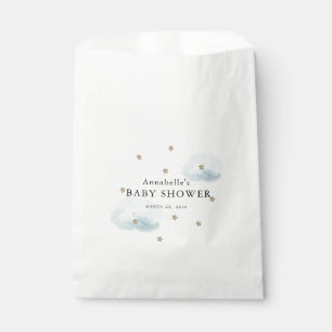 Gold Stars & Fluffy Clouds Kinderdusche Gefallen T Geschenktütchen