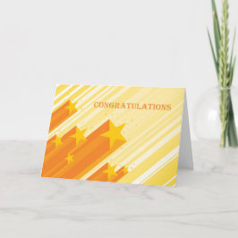 Gold Stars, Glückwünsche Karte