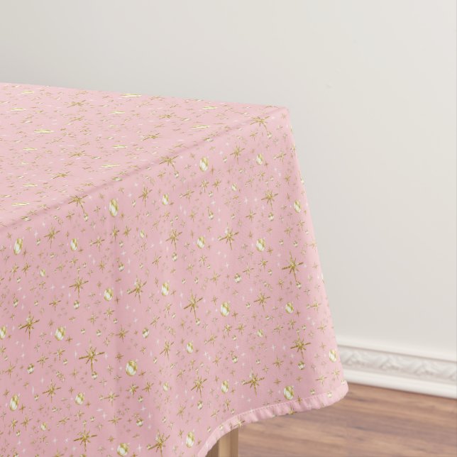 Gold stars, gold and pink tischdecke (Beispiel)