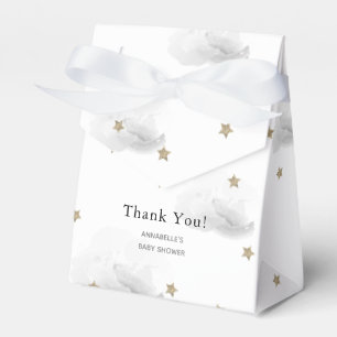 Gold Stars & Gray Clouds Kinderdusche Geschenkboxe Geschenkschachtel