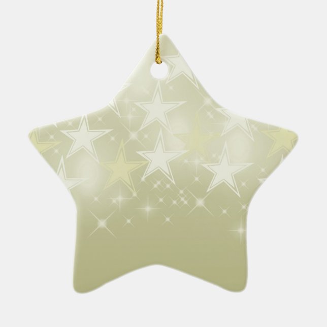 Gold Stars Keramikornament (Vorne)