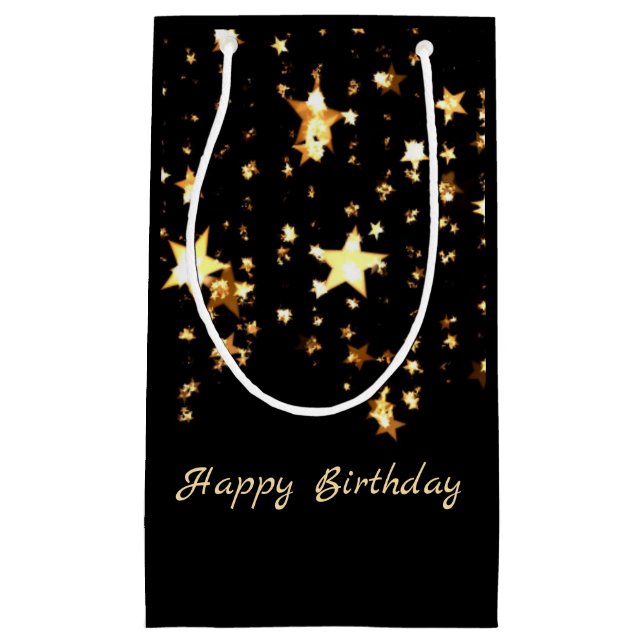 Gold Stars Kleine Geschenktüte (Vorderseite)