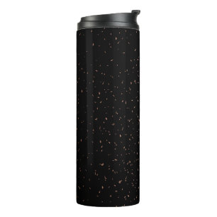 Gold Stars Luxus im Dunklen Himmel Wasserfarbe Thermosbecher