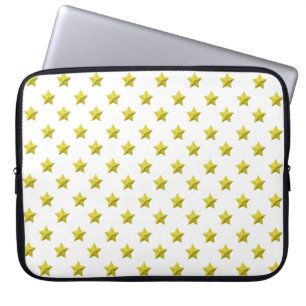 Gold Stars Muster Laptopschutzhülle